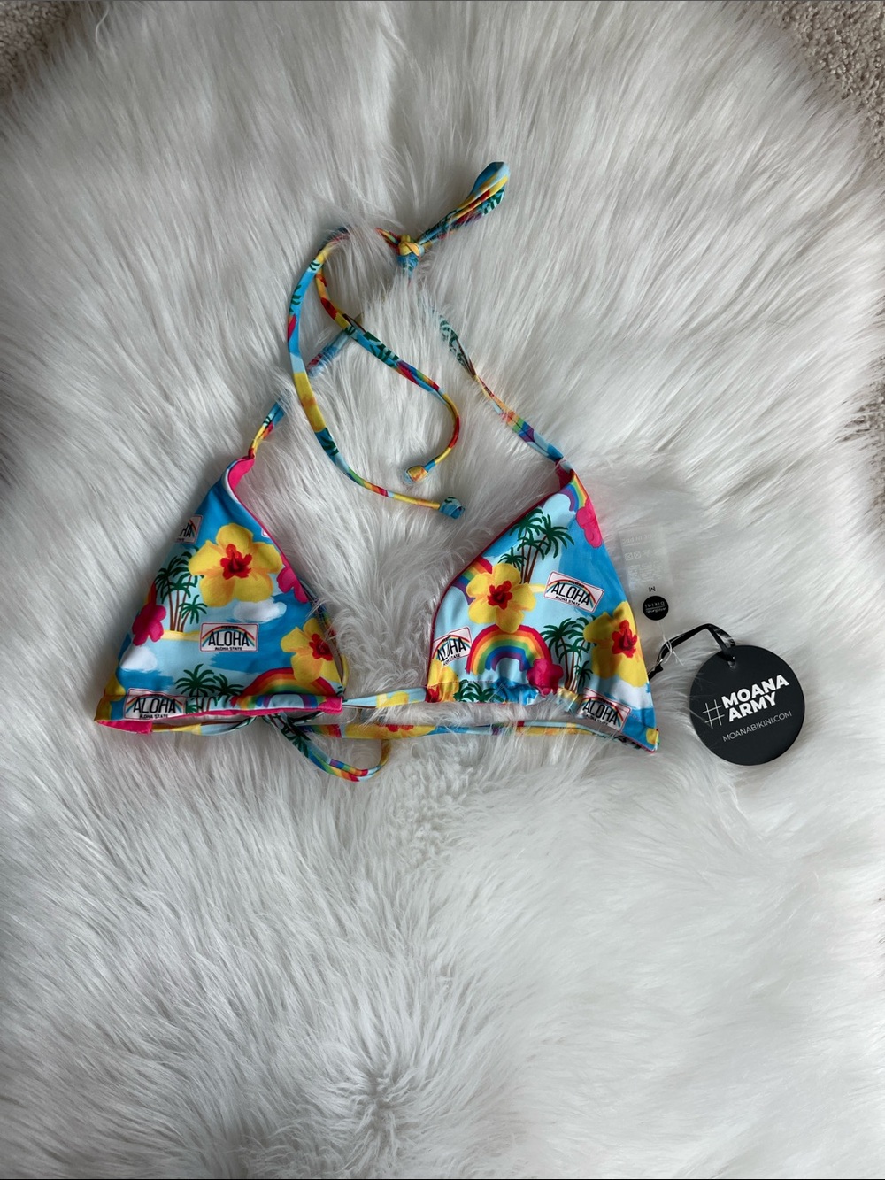 Moana Bikini Aloha Tri Top Size Medium